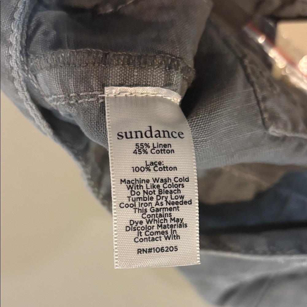 Sundance Charcoal Buttoned Trousers with Lace Accents NWT Size 6P - Picture 13 of 15